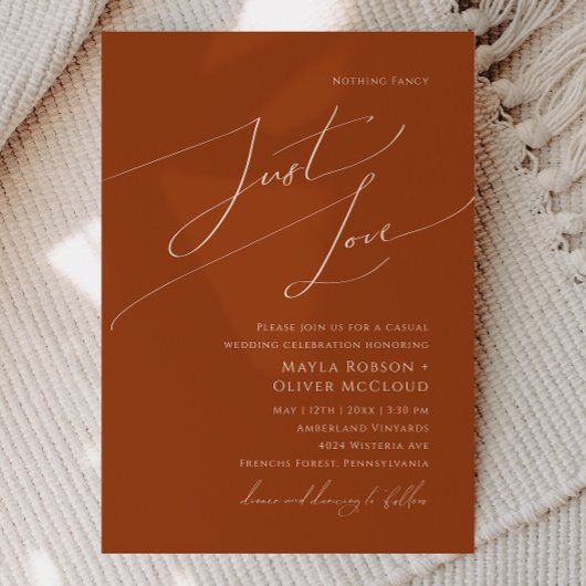 Invitation Désert de Whimsical | Terracotta Just Love Mariage