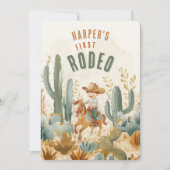Invitation Desert Hoedown - Western Rodeo Theme Anniversaire (Devant)