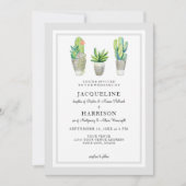 Invitation Désert occidental d'aquarelle moderne de plaid de (Devant)