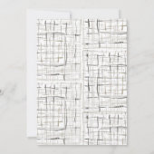 Invitation Désert occidental d'aquarelle moderne de plaid de (Dos)