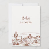 Invitation Désert Occidental Laisser L'Aventure Commencer Le (Dos)