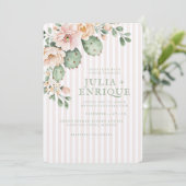 Invitation Desert Rose and Cactus Wedding (Debout devant)