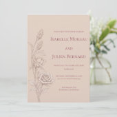 Invitation Desert Rose – Dune & Bloom Mariage (Debout devant)