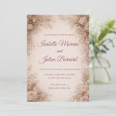 Invitation Desert Rose – Dune & Bloom Mariage (Debout devant)