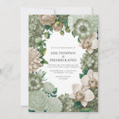 Invitation Desert Sage, Aloe Mist & Sandstone Beige Wedding (Devant)