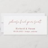 Invitation Desert Sienna Moderne minimaliste Mariage (Devant)