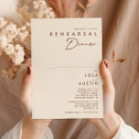 Invitation Désert simple | Dîner de répétition blanc naturel<br><div class="desc">Ce simple désert | L'invitation à la répétition naturelle blanche est exactement ce que vous cherchez pour compléter votre mariage boho rustique moderne. Idéal pour une ambiance occidentale minimaliste vintage ou une ambiance bohème automnale rétro. Le script minimal de cannelle foncée apparaît vraiment avec cet arrière - plan d'automne. Vous...</div>