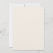 Invitation Désert simple | Réception de mariage orange brûlé (Dos)