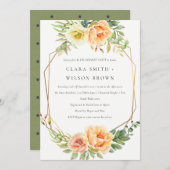 INVITATION DÉSERT VERT SUCCULENT CACTI FOLIAGE FIANÇAILLES (Devant / Derrière)