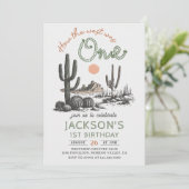 Invitation Desert Western Wild West 1er Anniversaire Invitati (Debout devant)