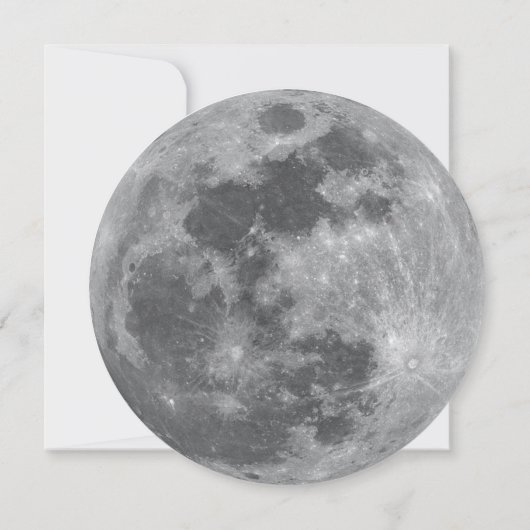 Invitation Désherbage moderne de la pleine lune (Dos)