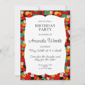 Invitation Design anniversaire de enfant coloré clair (Devant)