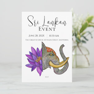 Invitation Design artistique du Sri Lanka