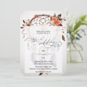 Invitation Design attrape de rêve simple sur arrière - plan b (Debout devant)