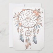 Invitation Design attrape de rêve simple sur arrière - plan b (Dos)