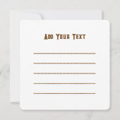 Invitation Design d'art tribal des éléphants (Dos)