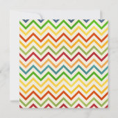 Invitation Design de fête d'anniversaire Chevron (Dos)