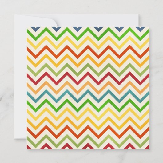 Invitation Design de fête d'anniversaire Chevron (Dos)