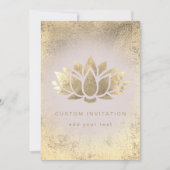 Invitation design de fleurs de lotus (Devant)