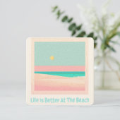 Invitation Design de plage (Debout devant)