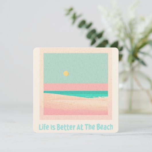 Invitation Design de plage (Debout devant)