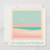 Invitation Design de plage (Devant)