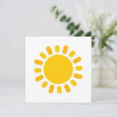 Invitation Design d'illustration solaire (Debout devant)