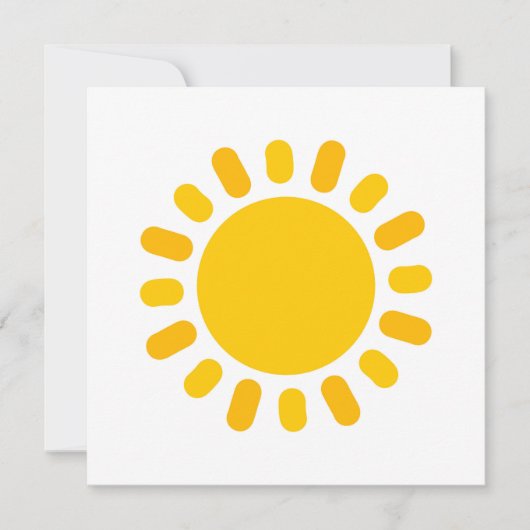 Invitation Design d'illustration solaire (Devant)