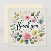 Invitation Design d'impression couleur Merci (Devant / Derrière)