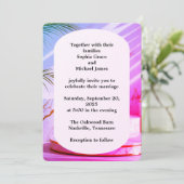 Invitation Design écologique Feuille élégant | Botan minimal (Debout devant)