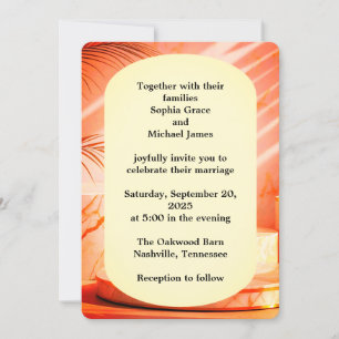 Invitation Design écologique Feuille élégant Botan minimal