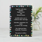 Invitation Design écologique Feuille élégant | Botan minimal (Debout devant)