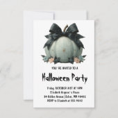 Invitation Design élégant Citrouille Halloween Party (Devant)