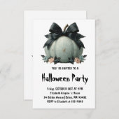 Invitation Design élégant Citrouille Halloween Party (Devant / Derrière)