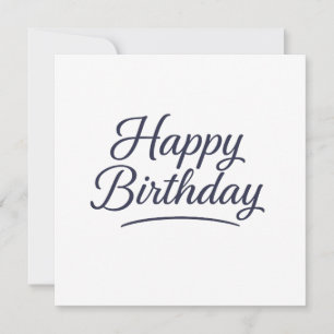 Invitation Design élégant de calligraphie d'anniversaire