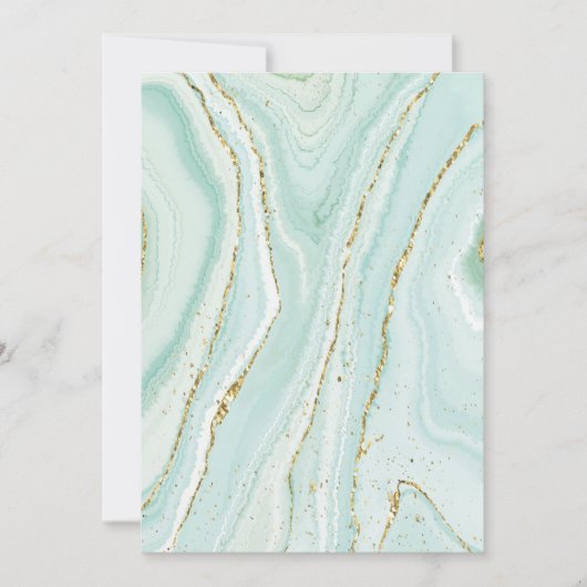 Invitation design élégant en marbre liquide peint à la main a (Devant)