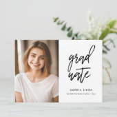 Invitation Design élégant moderne Deux photos de la fête de g (Debout devant)