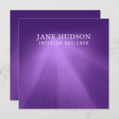 Invitation Design Élégant Moderne Propre Violet Luxueux (Devant / Derrière)