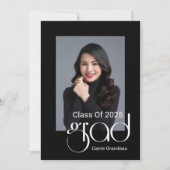 Invitation Design élégant moderne Script 4 Photo Graduation P (Devant)