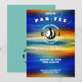Invitation Design Élégant sur le thème du golf (Devant / Derrière)