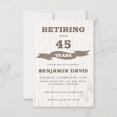 Invitation Design en bois (Devant)