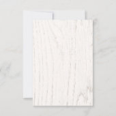 Invitation Design en bois (Dos)