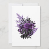 Invitation Design floral gothique romantique Shabby-Chic (Dos)