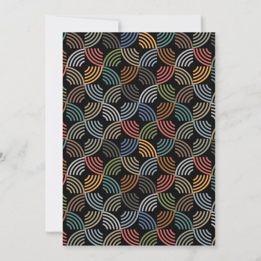 Invitation Design moderne 40e anniversaire simple élégant scr (Dos)