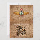 Invitation Design moderne égyptien, islamique, arabe et afric (Dos)