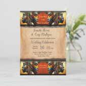 Invitation Design moderne égyptien, islamique, arabe et afric (Debout devant)