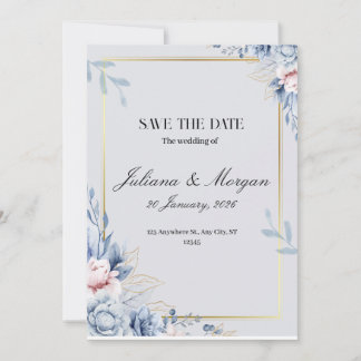 Invitation Design moderne et chic pour un mariage parfait