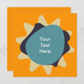 Invitation Design moderne rétro du milieu du siècle moderne (Devant / Derrière)