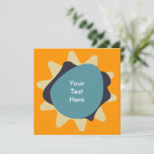 Invitation Design moderne rétro du milieu du siècle moderne (Debout devant)