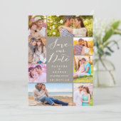 Invitation Design Moderne Script 8 Multi Photo Enregistrer La (Debout devant)